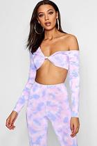 Boohoo Tall Melissa Tie Dye One Shoulder Top