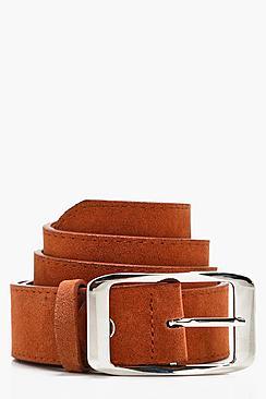 Boohoo Emma Suedette Chunky Boyfriend Belt
