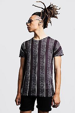Boohoo Snake Stripe Print T-shirt