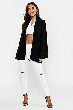 Boohoo Petite Flare Sleeve Duster Jacket