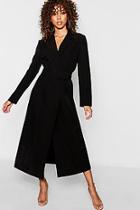 Boohoo Covered Belt Maxi Blazer Dress