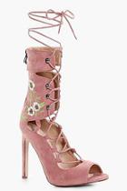 Boohoo Millie Ankle Band Lace Up Heel