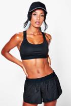 Boohoo Leah Fit Performance Running Short Black