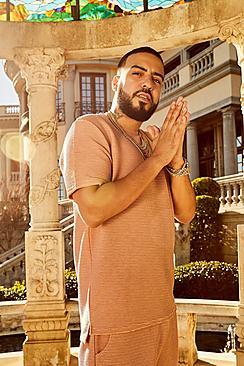 Boohoo French Montana Ribbed T-shirt Co-ord