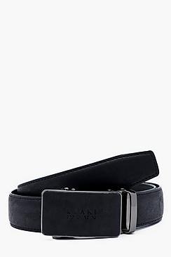 Boohoo Man Buckle Faux Leather Belt