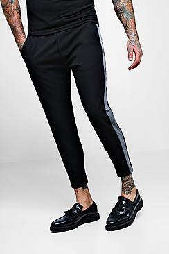 Boohoo Stripe Woven Tapered Trouser