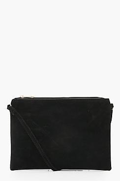 Boohoo Plus Cassie Suedette Cross Body Bag