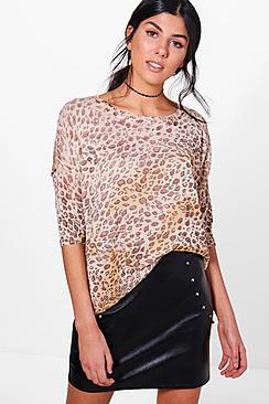 Boohoo Melissa Leopard Jumper