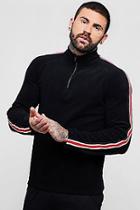 Boohoo Zip Placket Polar Fleece Top With Tape