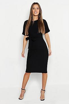 Boohoo Petite Wiggle Midi Dress