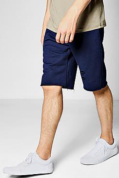 Boohoo Raw Edge Distressed Jersey Shorts