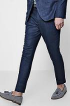 Boohoo Textured Skinny Fit Suit Trouser