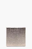 Boohoo Tania Mock Croc Box Clutch Bag