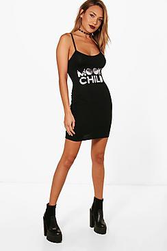 Boohoo Halloween Carys Moonchild Bodycon Dress