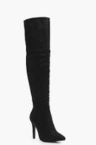 Boohoo Meena Wide Fit Pointed Thigh High Boots