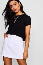 Boohoo Isabelle Cropped Crew T-shirt