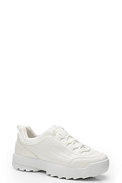 Boohoo Chunky Lace Up Trainers