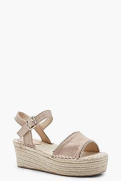 Boohoo Flatform Espadrille Sandals