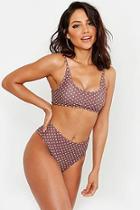 Boohoo Polka Dot Super Cropped Bikini