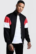 Boohoo Scuba Man Embroidered Back Track Top