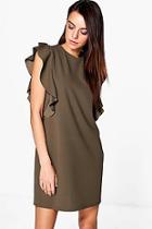Boohoo Faith Ruffle Dress