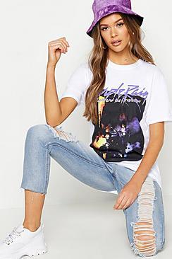 Boohoo Purple Rain Licence Tee