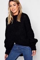 Boohoo Petite Oversize Rib Knit Jumper