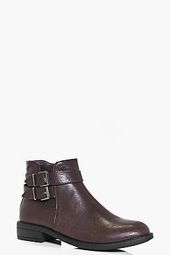 Boohoo Taylor Double Buckle Chelsea Boot