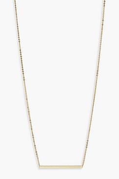 Boohoo Simple Bar Necklace