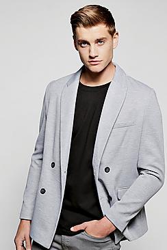 Boohoo Double Breasted Textured Blazer
