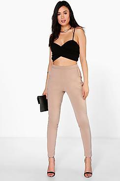 Boohoo Carmilla Scuba Super Stretch Skinny Trousers