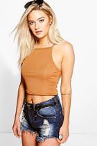 Boohoo Georgia Knitted Strappy Crop Vest