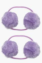 Boohoo Lily Pastel Pom Hair Band 2 Pack