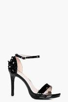 Boohoo Heidi Flower Embellished Two Part Heel