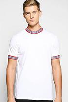 Boohoo Sports Rib Ringer T Shirt