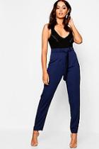 Boohoo Woven Satin Slimline Trousers