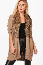Boohoo Rebecca Edge To Edge Cardigan