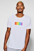 Boohoo Rainbow Man Block T-shirt
