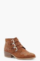 Boohoo Stud And Buckle Ankle Boots