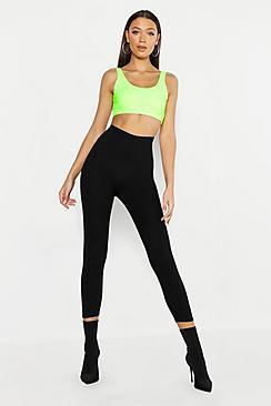 Boohoo Tall Jumbo Rib Cropped Leggings