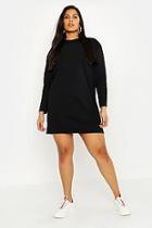 Boohoo Plus Long Sleeve T-shirt Dress