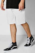Boohoo Reverse Loop Back Jersey Short With Raw Edge