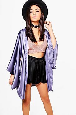 Boohoo Erin Satin Kimono