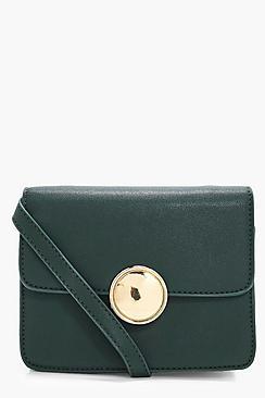 Boohoo Daisy Circle Hardware Cross Body