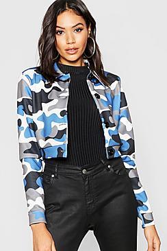 Boohoo Camo Trucker Jacket