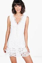 Boohoo Boutique Ana Lace Panelled Bodycon Dress