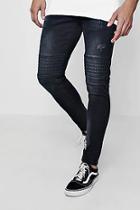 Boohoo Skinny Fit Jeans With Embossed Stud Details