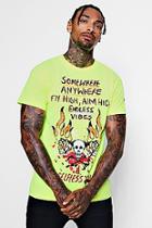 Boohoo Somewhere Anywhere Printed Tee