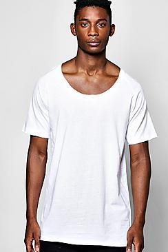 Boohoo Scoop Neck Raglan T Shirt