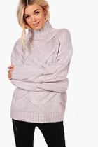 Boohoo Soft Knit Cable Jumper